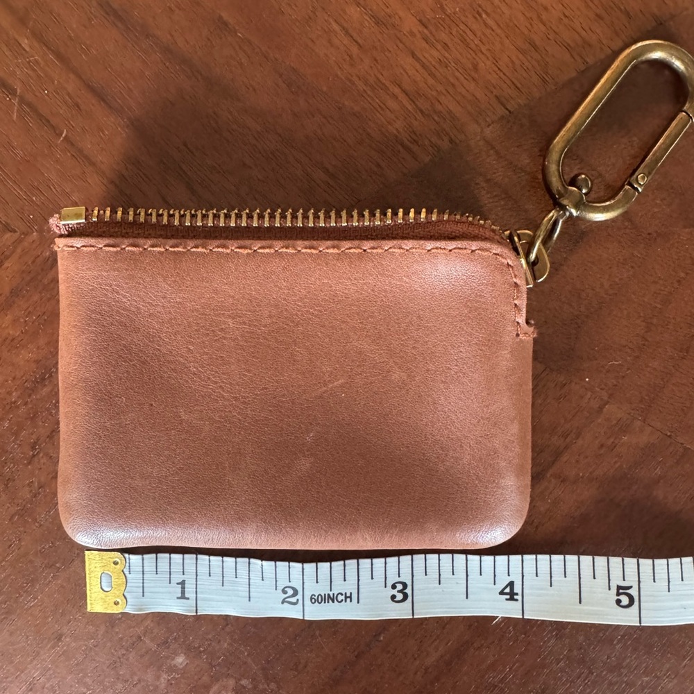 Madewell Brown Leather Key & Card Holder